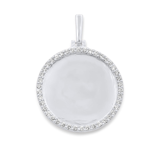 Pendentifs personnalisés en lettres serties de diamants VVS naturels, style hip-hop, plaqués or 10KT/14KT, pour occasions spéciales - Product Image 1