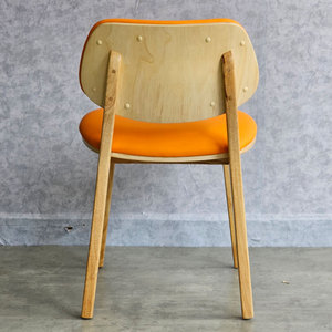 GCF169 Restaurant Furniture PLC <b>Chair</b> <b>with</b> Rubber Wood Frame and PU Leather Upholstery - Product Image 6