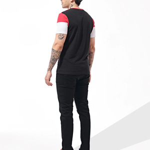 T-shirt blanc vente en gros personnalisé 100% coton t-shirt impression logo pour hommes t-shirts unis imprimé blanc noir t-shirt - Product Image 3