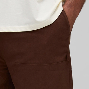 Servicio OEM para Compradores al por Mayor, Pantalones Cortos Cargo de Algodón 2026 para Hombre, Color Sólido, Precio al por Mayor, Ropa Casual, Logotipo Personalizado, Cintura Elástica - Product Image 2