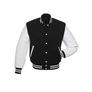 Plus Size Men Versity College Jackets Wholesale Blank Varsity Jacket Custom Logo Plain Letterman Baseball Jacket for Men - Product Image 4