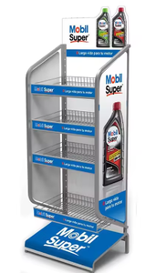 Customized Lubricant <b>Display</b> <b>Rack</b> for Showroom Workshop Use Metal Construction Powder Coated Finish Countertop Installation Easy - Product Image 3