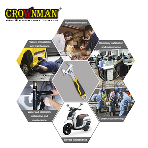 CROWNMAN <strong>8</strong>&quot;/10&quot;/12&quot; Carbon Steel Repairing Multifunction Sliding Adjustable <strong>Spanner</strong> Wrench - Product Image 6