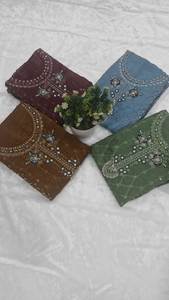 Salwar Kameez Pakistaní Elegante de Georgette de Seda Reversible Bordado en 4 Colores, el Más Vendido, para Fiestas, Noches de Sangeet y Cenas de Eid - Product Image 5