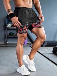 High Street à la mode taille élastique Shorts Logo personnalisé coton Polyester Jogging Shorts 2025 - Product Image 2