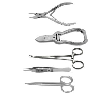 OFERTA ESPECIAL: Kit de Instrumentos de Podología Alemanes GORAYA para Uñas Encarnadas, Tijeras, Pinzas y Fórceps para Cirugía de Extracción de Uñas, Aprobado por CE e ISO - Product Image 1
