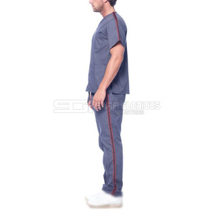 Uniforme Médico de Alta Calidad 100% Algodón, Personalizable, Último Diseño, Conjuntos de Uniformes para Hombres, Uso Hospitalario, Aguja - Product Image 3