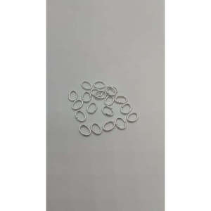 7X5mm Oval Shape Closed Open <b>Rings</b>-18K Gold Silver Rose Gold Plated Nickel Free Jewelry Making Findings - Product Image 4