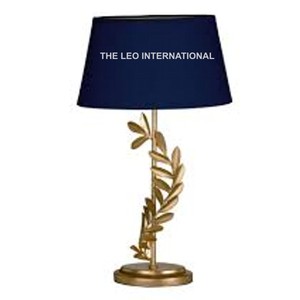 Lámpara de mesa con diseño de hoja nórdica, Metal chapado en oro de aluminio para el hogar o el Hotel, producto decorativo atractivo - Product Image 4