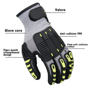 Gants de sécurité personnalisés de haute qualité pour hommes, logo personnalisé, EN-388, anti-collision, antidérapants, anti-coupures et ignifuges - Product Image 2