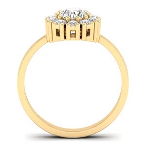 REYES, joyería fina de alta calidad, Plata de Ley 925, anillos de moissanita de corte redondo chapados en rodio dorado para mujer, joyería Original - Product Image 4