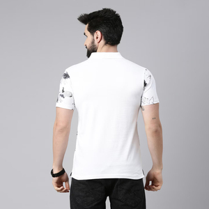 Polo de punto de algodón puro, manga corta, cuello en V, informal, clásico, Color sólido, camisetas de Golf, camisa de verano para hombre de gran tamaño, moq bajo, 2017 - Product Image 2
