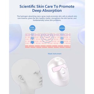Làm đẹp Hydro hít mặt nạ phụ kiện chăm sóc da mặt nạ chống lão hóa Hydro bong bóng nhỏ H2 mặt nạ phản lực Hydro - Product Image 5