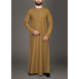 Túnica Larga Tradicional Árabe de Alta Calidad, Étnica, Transpirable y Sostenible, Jubba para Hombres Adultos, Ropa Casual al por Mayor OEM - Product Image 1