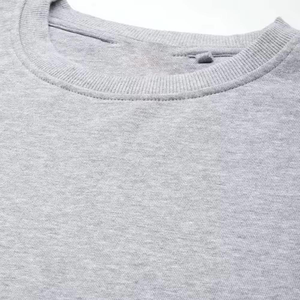 Sweat-shirt en molleton tricoté uni pour homme, design tendance 2025 - Couleurs personnalisées et logo personnalisé, tissu respirant 100% coton - Product Image 5