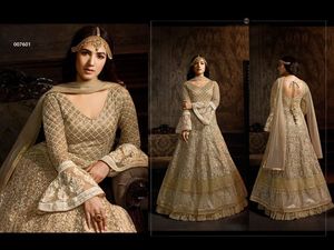 ชุดคลุมยาวผ้าปักลายกอร์เจ็ตเต้อคาลีแฟชั่นทันสมัยสำหรับผู้หญิงชุดสูทแต่งงานชุดปาร์ตี้อินเดีย - Product Image 5