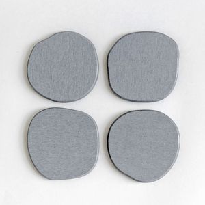 Hot selling Premium stainless steel Coasters <b>Set</b> of 4 Unique Shape Drink Cup Holder for Home Kitchen Table Protection for sale - Product Image 2