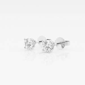 Boucles d'oreilles Dainty Women's Lab Grown Diamond Stud CVD/HPHT Cut pour mariage et fiançailles - Product Image 2
