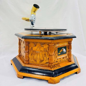 Máy hát đĩa mới làm việc kỷ lục Máy nghe nhạc cổ phong cách Handmade gramophone Món quà đẹp ý tưởng hoài cổ gramophone - Product Image 2