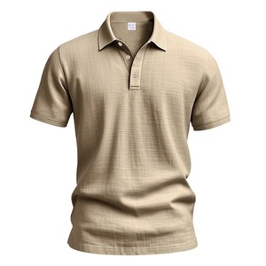 Polo de manga corta personalizado para hombre de alta calidad 250 gramos de gran tamaño informal verano 100% algodón transpirable para hombre - Product Image 5
