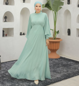 Modern Turkish Abaya Designs with Matching Hijab and Headscarf 2 Piece <b>Set</b> Best Wholesale Prices Custom Designs - Product Image 2