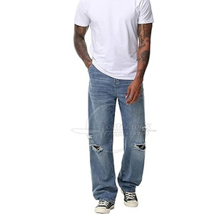 2026 Outdoor <b>Men</b> Clothing Wear Custom Wholesale <b>Wide</b> <b>Leg</b> <b>Jeans</b> Pant Plus Size <b>For</b> <b>Men</b> Pants - Product Image 5