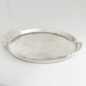 Plateau de service en acier inoxydable fait à la main le plus demandé Design sur pattes fini antique pour cadeaux de pendaison de crémaillère - Product Image 2