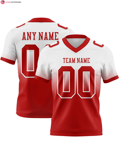 Camiseta de Fútbol Americano Personalizable de Secado Rápido, Tejido de Sarga, Poliéster Transpirable, Manga Corta, Talla Grande, Ropa de Fútbol Americano - Product Image 1