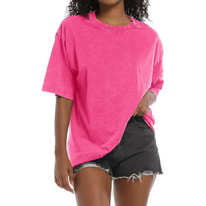 Summer Trendy Oversized Round Neck T-shirt pour femmes Longline Casual Streetwear avec impression unique Loose Fit Basic Tee - Product Image 4