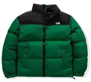 Chaqueta acolchada personalizada OEM, chaqueta de plumón de pato con capucha, chaqueta acolchada de burbujas de invierno brillante de dos tonos para hombre - Product Image 4