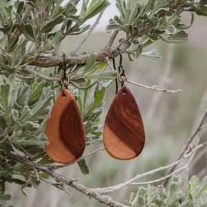 Boucles d'oreilles en bois légères pour oreilles sensibles - Product Image 1
