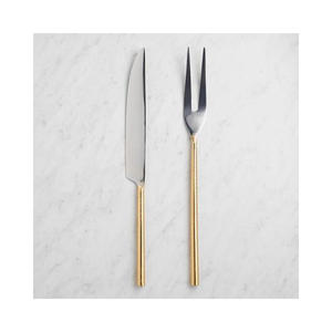 Épandeur à fromage poli or avec Long manche dans un nouveau Design étonnant épandeur à beurre et fourchette à cueillir les fruits - Product Image 1