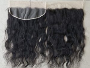 Extensión de cabello humano ondulado natural brasileño natural sin procesar Proveedores de extensión de cabello humano frontal de encaje HD virgen de onda natural - Product Image 3