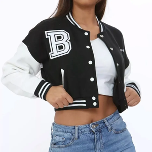 Chaqueta Corta de Béisbol Vintage de Lona para Hombre, Nueva, con Mangas Arrugadas, Bordado de Letras, Transpirable, de Secado Rápido, Estilo Urbano - Product Image 2