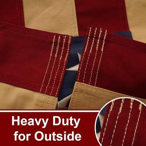 Bandera Americana Vintage Betsy Ross de USA TOP FLAGSINC, 3x5 pies, Poliéster Resistente, Tinte Té, 13 Estrellas, Aspecto Envejecido, para el 4 de Julio - Product Image 3