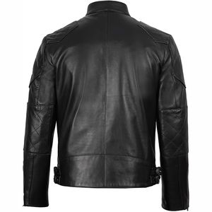 เสื้อแจ็คเก็ตหนังวัวสำหรับขี่มอเตอร์ไซค์ฤดูหนาวปี 2025 รุ่นใหม่ สำหรับทุกเพศ ป้องกันลม แห้งเร็ว มีปกตั้ง พร้อมโลโก้ด้านหน้า กันน้ำและระบายอากาศได้ดี - Product Image 6