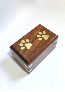 Handcrafted Rosewood Wooden Cremation Urn Wings of Life Design Wedding <b>Memorial</b> Urn for Ashes Decorative Funeral Keepsake Box - Product Image 2