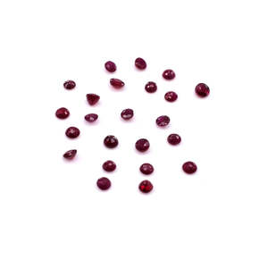 Rubis naturel de Birmanie, pierre précieuse non traitée, taille marquise calibrée, pierres à facettes de 2 mm et 2,5 mm, traitées thermiquement, hauteur de 3 mm - Product Image 4