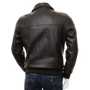 Veste en cuir de qualité supérieure de style High Street pour hommes, coupe-vent et respirante, coupe-vent imperméable et confortable pour l'hiver - Product Image 2