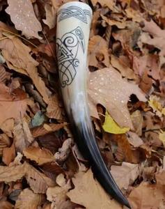 Jarra de Cuerno Vikinga, Jarra de Metal Hecha a Mano con Cuerno de Búfalo y Toro para Cerveza, Vino, Té, Café, Leche - Product Image 4