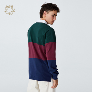 Kaos Polo lingkungan untuk pria kaos Polo katun organik pria kemeja polo lengan panjang pria katun organik