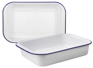 Vitrified enamelled steel roasting <b>pan</b> (Ibili 905437) - Product Image 2