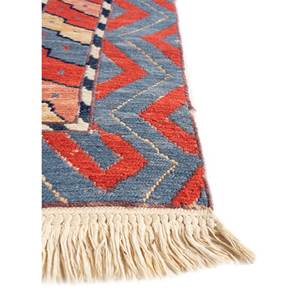 Alfombras de Lana Anudadas a Mano con Diseño Geométrico Nuray, 9x12, Patrón Abstracto Rectangular para Pasillo, Sala de Estar y Dormitorio en Rojo y Naranja-Pae-4921 - Product Image 4