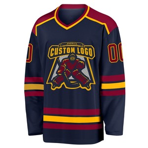 Jersey de Hockey sobre Hielo Personalizado con Transferencia Térmica, 100% Poliéster, Antibacteriano, Secado Rápido, Unisex, Adulto, OEM, Venta al Por Mayor - Product Image 3