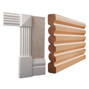 Moldura Decorativa de Madera Maciza Personalizada OEM para Gabinetes de Cocina, Base de Muebles, Exportación - Product Image 1