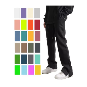 New Design Custom <b>Red</b> Screen Printing Graphic Acid Wash Straight Leg <b>Flare</b> Sweatpants Trousers Men Corduroy Pant <b>Flare</b> - Product Image 1