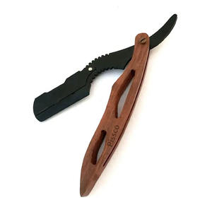 Rasoir pliant professionnel pour barbe, sourcils et cheveux – Couteau de barbier droit en acier inoxydable pour hommes - Product Image 6