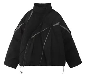 Parka chaude surdimensionnée d'hiver Veste matelassée épaisse unisexe Manteau patchwork Parka rembourrée en coton pour femme Vêtements d'extérieur coupe-vent - Product Image 4