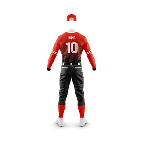 Tenues de sport pour hommes de haute qualité, personnalisables, respirantes, à séchage rapide, en tissu 100% polyester, ensembles d'uniformes de baseball personnalisés - Product Image 2