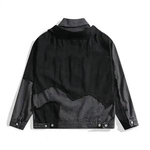 Chaquetas vaqueras de gran calidad, chaqueta vaquera con bolsillos personalizados a la moda de talla grande, chaqueta vaquera con cierre de botones, chaqueta vaquera para hombre - Product Image 6